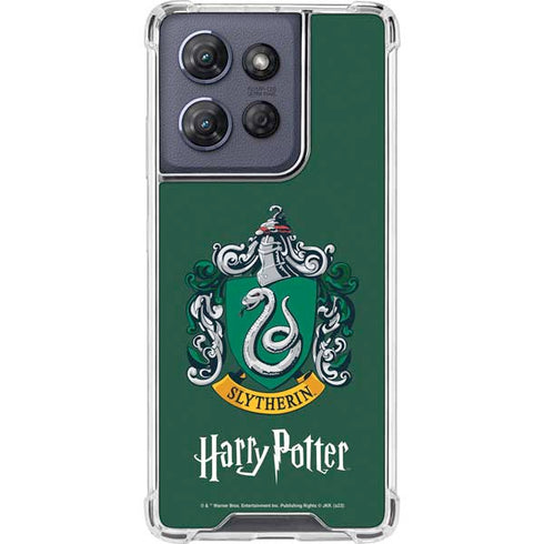 Wizarding World Harry Potter Slytherin House Crest Moto G Power 5G (2025) Clear Case
