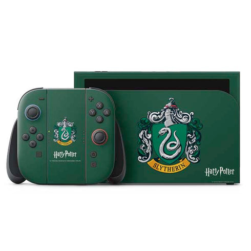 Wizarding World Harry Potter Slytherin House Crest Nintendo Switch 2 (2025) with Joy-Con Skin