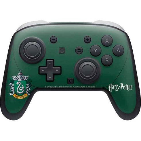 Wizarding World Harry Potter Slytherin House Crest Nintendo Switch 2 (2025) Pro Controller Skin