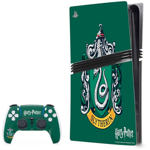Wizarding World Harry Potter Slytherin House Crest PS5 Pro Bundle Skin