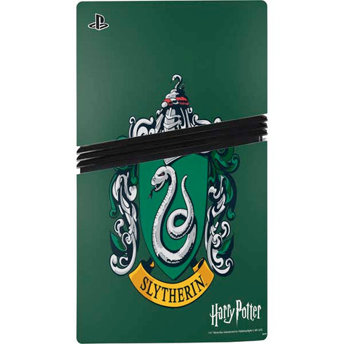 Wizarding World Harry Potter Slytherin House Crest PS5 Pro Disk Console Skin