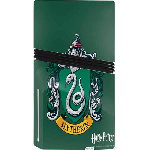 Wizarding World Harry Potter Slytherin House Crest PS5 Pro Disk Console Skin