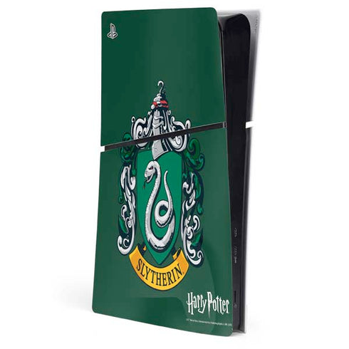Wizarding World Harry Potter Slytherin House Crest PS5 Slim Digital Edition Console Skin