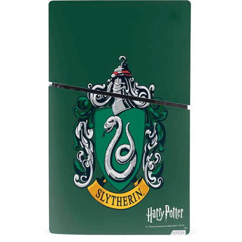 Wizarding World Harry Potter Slytherin House Crest PS5 Slim Digital Edition Console Skin