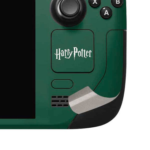 Wizarding World Harry Potter Slytherin House Crest Steam Deck Handheld Gaming Computer OLED Skin