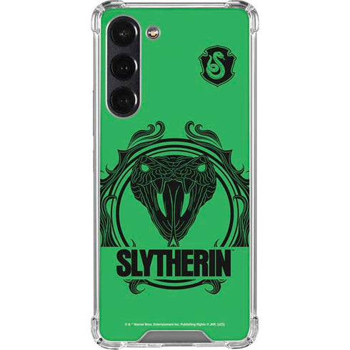 Wizarding Worlds Harry Potter Slytherin Illustration Galaxy S24 FE Clear Case