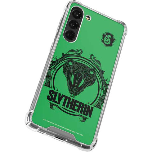 Wizarding Worlds Harry Potter Slytherin Illustration Galaxy S24 FE Clear Case