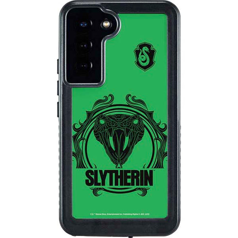 Wizarding Worlds Harry Potter Slytherin Illustration Galaxy S24 Plus Waterproof Case