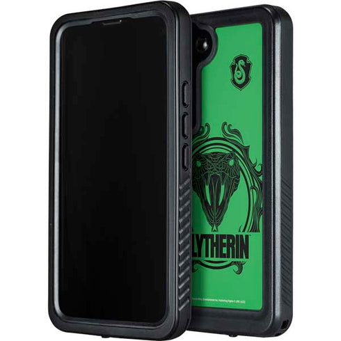 Wizarding Worlds Harry Potter Slytherin Illustration Galaxy S24 Plus Waterproof Case