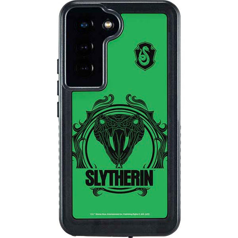 Wizarding Worlds Harry Potter Slytherin Illustration Galaxy S24 Waterproof Case