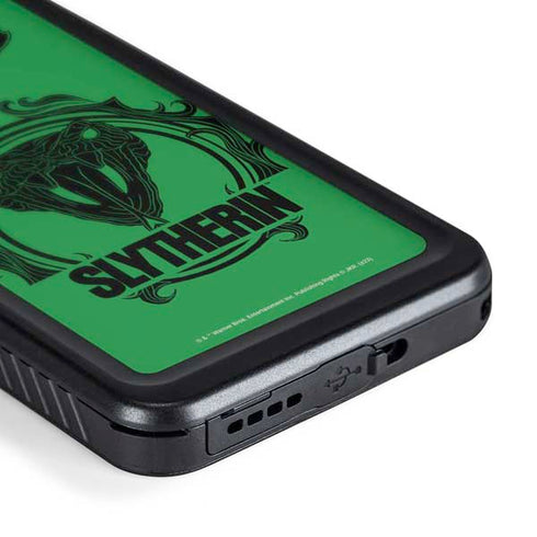 Wizarding Worlds Harry Potter Slytherin Illustration Galaxy S24 Waterproof Case