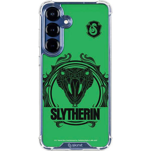 Wizarding Worlds Harry Potter Slytherin Illustration Galaxy S25 Clear Case