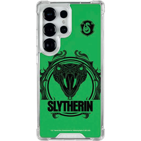 Wizarding Worlds Harry Potter Slytherin Illustration Galaxy S25 Ultra Clear Case