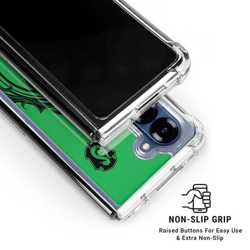 Wizarding Worlds Harry Potter Slytherin Illustration Galaxy Z Fold6 Clear Case