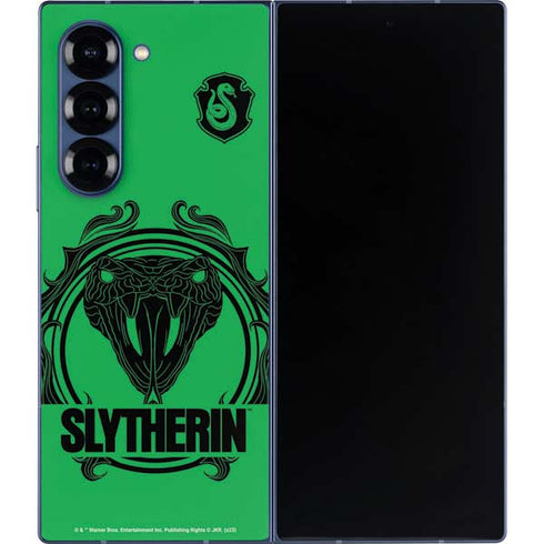 Wizarding Worlds Harry Potter Slytherin Illustration Galaxy Z Fold6 Skin