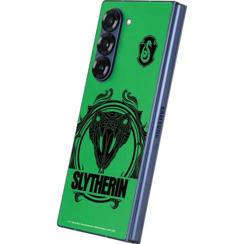 Wizarding Worlds Harry Potter Slytherin Illustration Galaxy Z Fold6 Skin