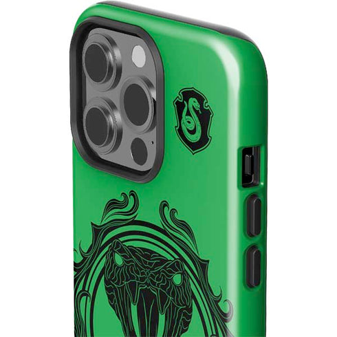 Wizarding Worlds Harry Potter Slytherin Illustration iPhone 15 Pro Impact Case