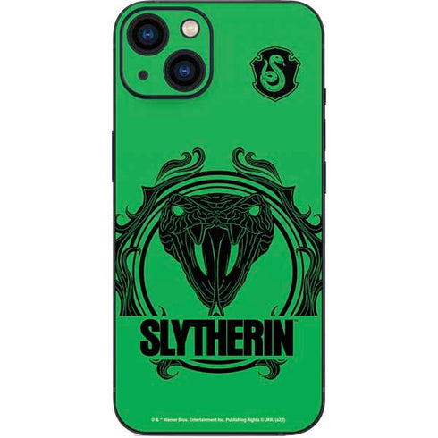 Wizarding Worlds Harry Potter Slytherin Illustration iPhone 15 Skin