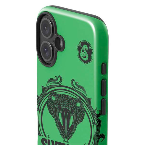 Wizarding Worlds Harry Potter Slytherin Illustration iPhone 16 Impact Case