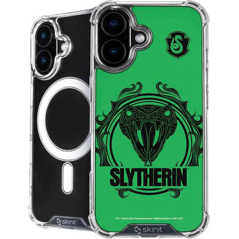 Wizarding Worlds Harry Potter Slytherin Illustration iPhone 16 MagSafe Case