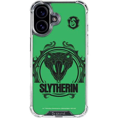 Wizarding Worlds Harry Potter Slytherin Illustration iPhone 16 Plus Clear Case