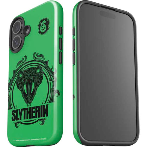 Wizarding Worlds Harry Potter Slytherin Illustration iPhone 16 Plus Impact Case