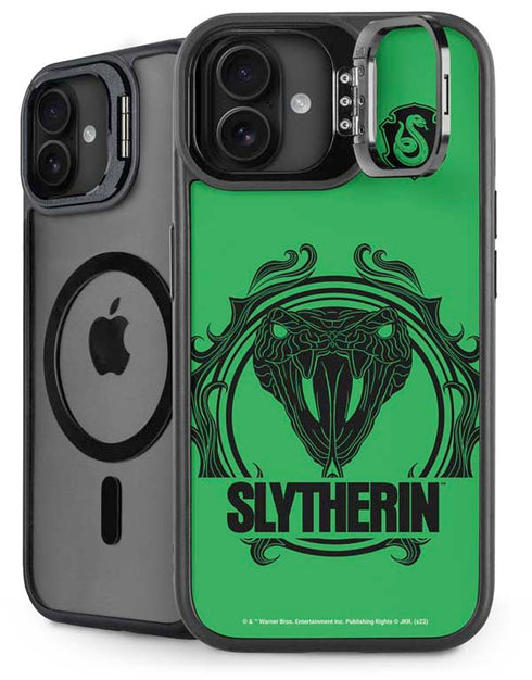 Wizarding Worlds Harry Potter Slytherin Illustration iPhone 16 Plus Kickstand Case