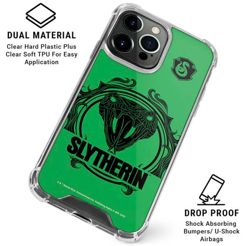 Wizarding Worlds Harry Potter Slytherin Illustration iPhone 16 Pro Clear Case