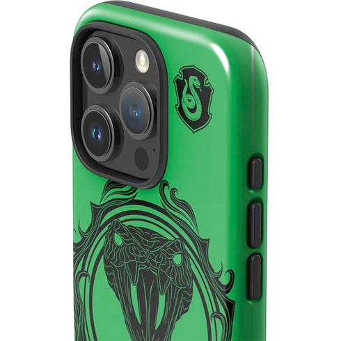 Wizarding Worlds Harry Potter Slytherin Illustration iPhone 16 Pro Impact Case