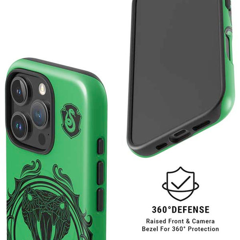 Wizarding Worlds Harry Potter Slytherin Illustration iPhone 16 Pro Magsafe Impact Case