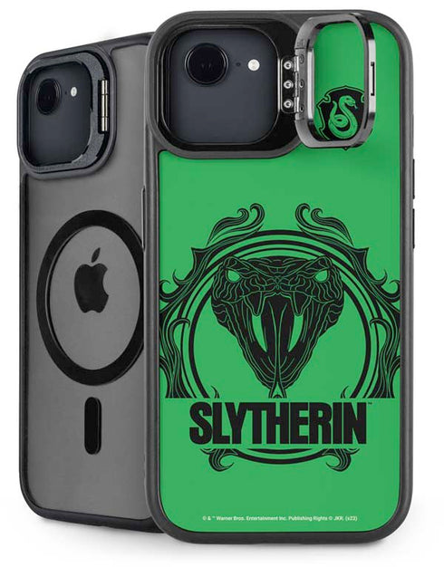 Wizarding Worlds Harry Potter Slytherin Illustration iPhone 16e Kickstand Case