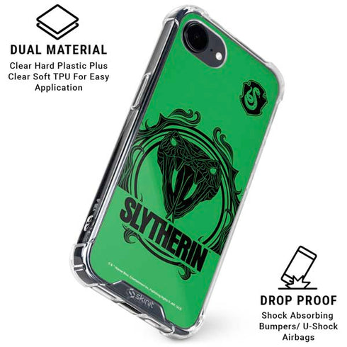 Wizarding Worlds Harry Potter Slytherin Illustration iPhone 16e Clear Case