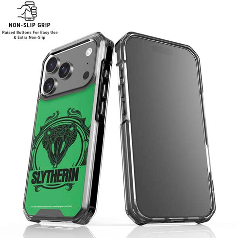 Wizarding Worlds Harry Potter Slytherin Illustration iPhone 18 Pro Clear Case