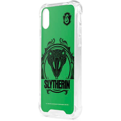 Wizarding Worlds Harry Potter Slytherin Illustration iPhone XS Clear Case