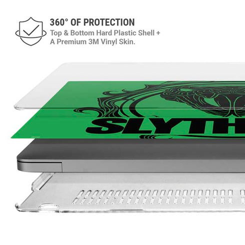 Wizarding Worlds Harry Potter Slytherin Illustration MacBook Pro 14in (2021-24) Case plus Skin