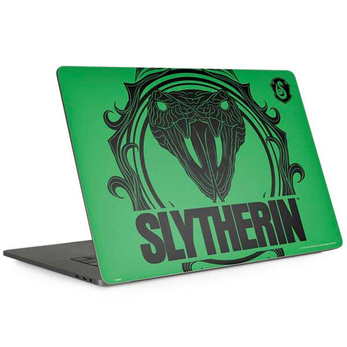 Wizarding Worlds Harry Potter Slytherin Illustration MacBook Skins