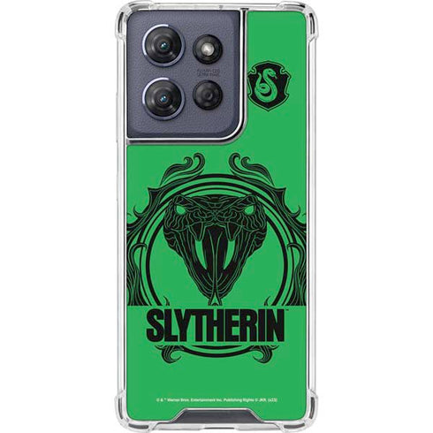 Wizarding Worlds Harry Potter Slytherin Illustration Moto G 5G (2025) Clear Case