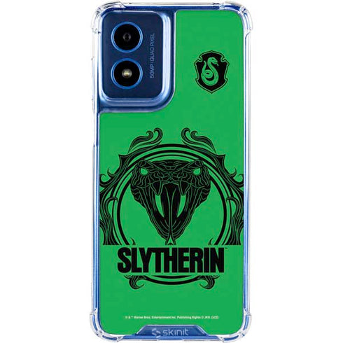 Wizarding Worlds Harry Potter Slytherin Illustration Moto G 5G (2024) Clear Case