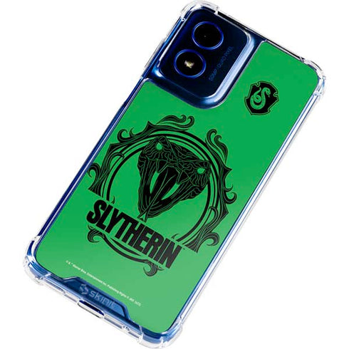 Wizarding Worlds Harry Potter Slytherin Illustration Moto G 5G (2024) Clear Case