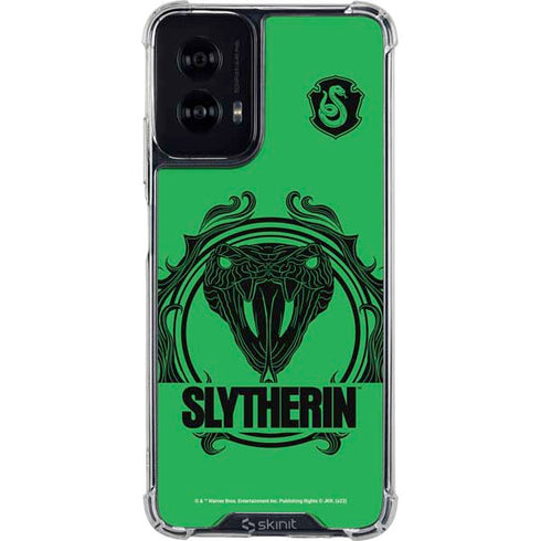 Wizarding Worlds Harry Potter Slytherin Illustration Moto G Power 5G (2024) Clear Case