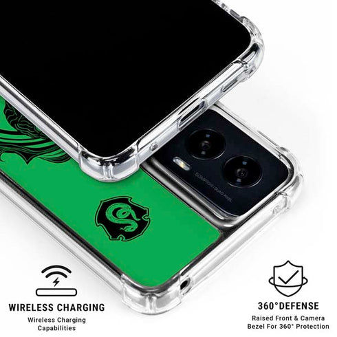 Wizarding Worlds Harry Potter Slytherin Illustration Moto G Power 5G (2024) Clear Case