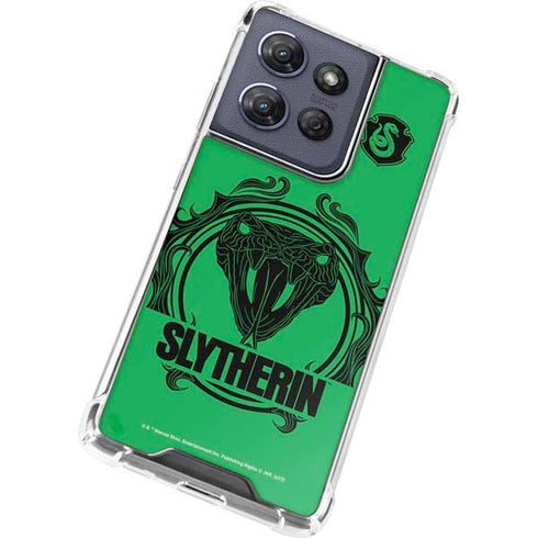 Wizarding Worlds Harry Potter Slytherin Illustration Moto G Power 5G (2025) Clear Case
