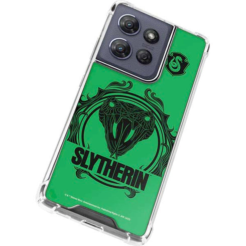 Wizarding Worlds Harry Potter Slytherin Illustration Moto G Stylus 5G (2025) Clear Case