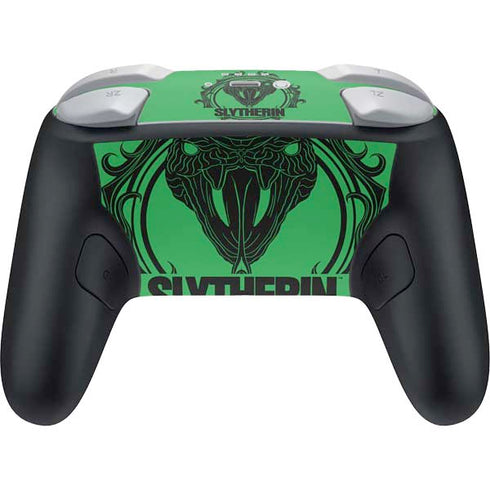 Wizarding Worlds Harry Potter Slytherin Illustration Nintendo Switch 2 (2025) Pro Controller Skin