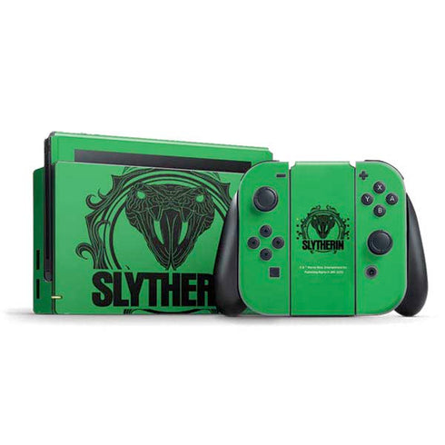 Wizarding Worlds Harry Potter Slytherin Illustration Nintendo Skins