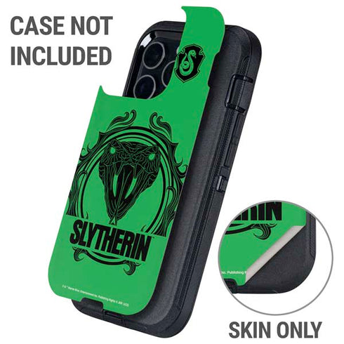 Wizarding Worlds Harry Potter Slytherin Illustration Otterbox Defender iPhone Skin