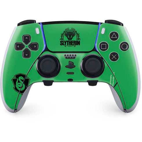 Wizarding Worlds Harry Potter Slytherin Illustration PS5 DualSense Edge Pro Controller Skin