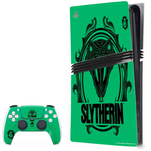 Wizarding Worlds Harry Potter Slytherin Illustration PS5 Pro Bundle Skin