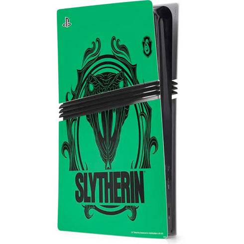 Wizarding Worlds Harry Potter Slytherin Illustration PS5 Pro Console Skin