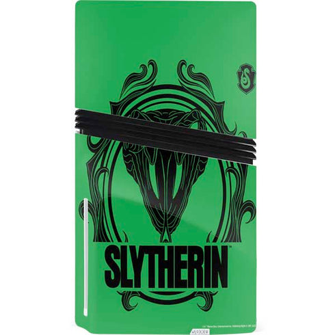 Wizarding Worlds Harry Potter Slytherin Illustration PS5 Pro Disk Console Skin